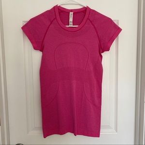 Lululemon Swiftly Short Sleeve Jewelled Pink